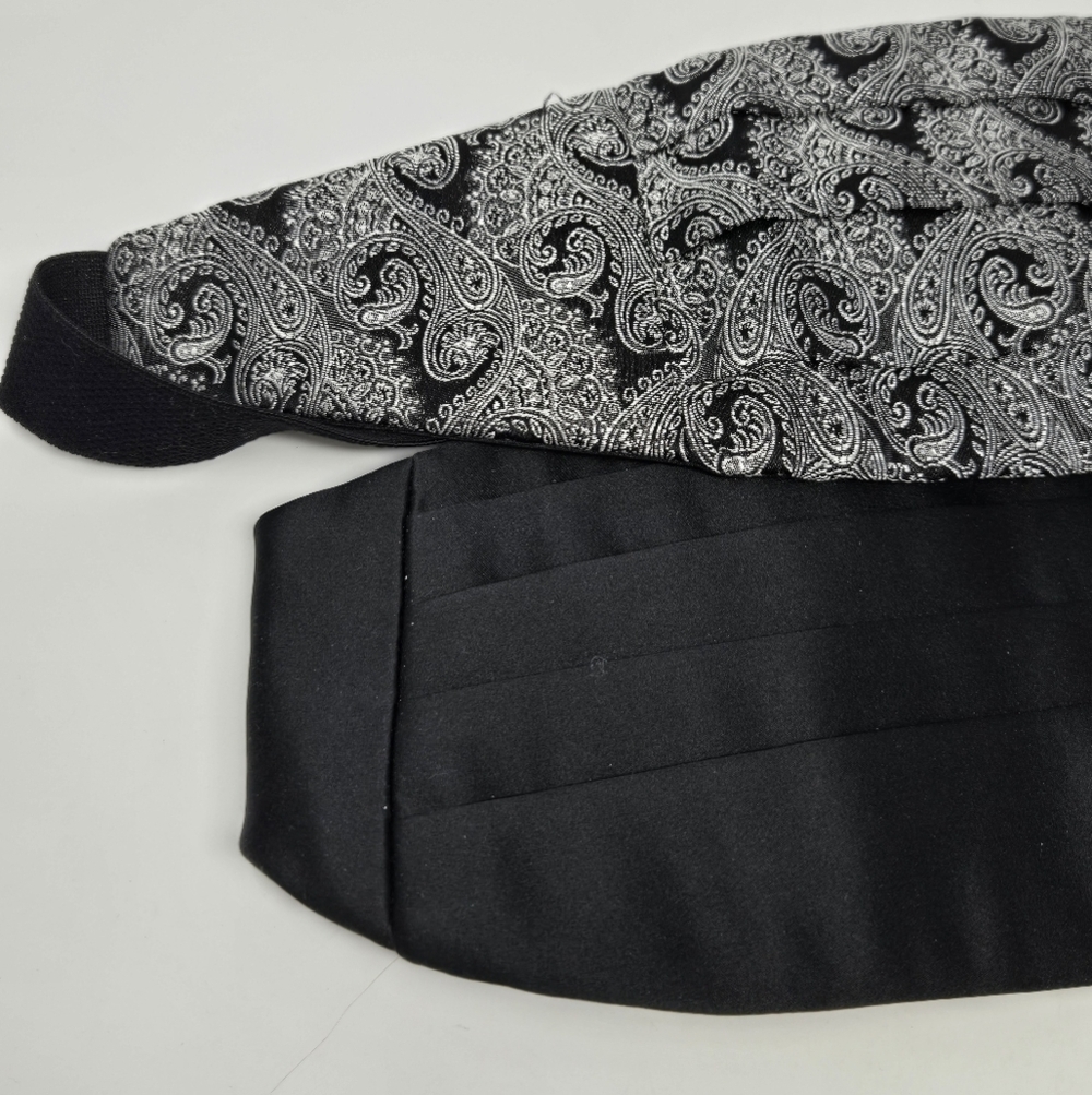 Robert Talbott Protocol Two Cummerbund Bundle Sol… - image 2